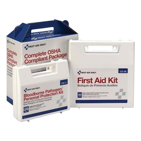 First Aid Only First Aid Kit, Ansi, 50 People, 229 pcs. 228-CP